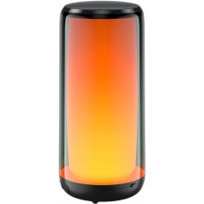 Bluetooth 5.3 Lautsprecher QERE HF33 10W 3D Surround Sound LED Licht IPX5 & USB-C - Schwarz