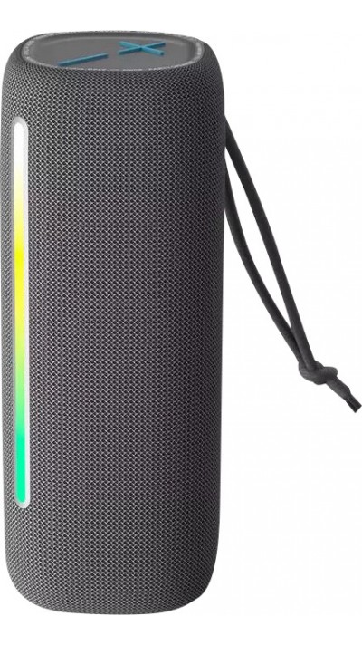 Enceinte Bluetooth TWS HOPESTAR 10W Stereo Bass LED haut-parleur sans fil - Gris