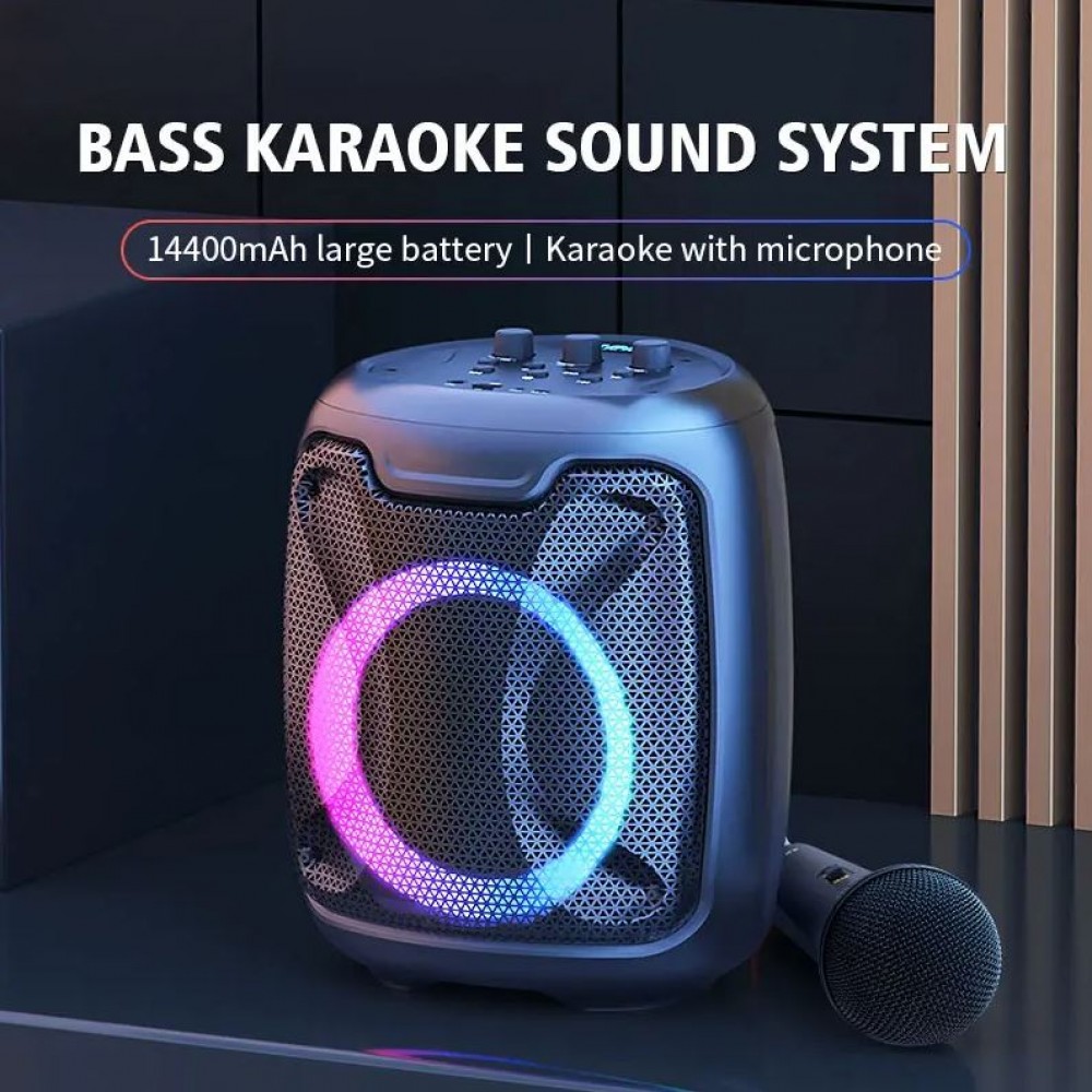 Enceinte Bluetooth Portable avec Microphone Karaoke - Ma Coque