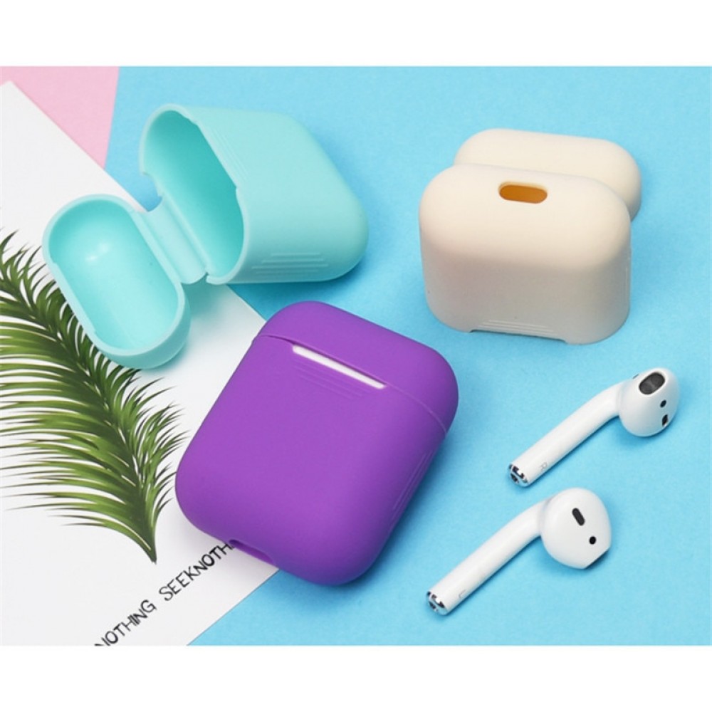 Etui AirPods 1 / 2 - Silicone - Blanc