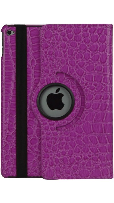 Etui cuir iPad 9.7" / Air / Air 2 - Premium Croco Flip 360  - Violet