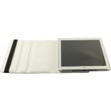 Etui cuir iPad Pro 12.9" (6e gén/2022, 5e gén/2021, 4e gén/2020, 3e gén/2018) - Premium Flip 360 - Blanc