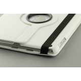 Etui cuir iPad 10.9" (10e gén/2022) - Premium Flip 360 - Blanc