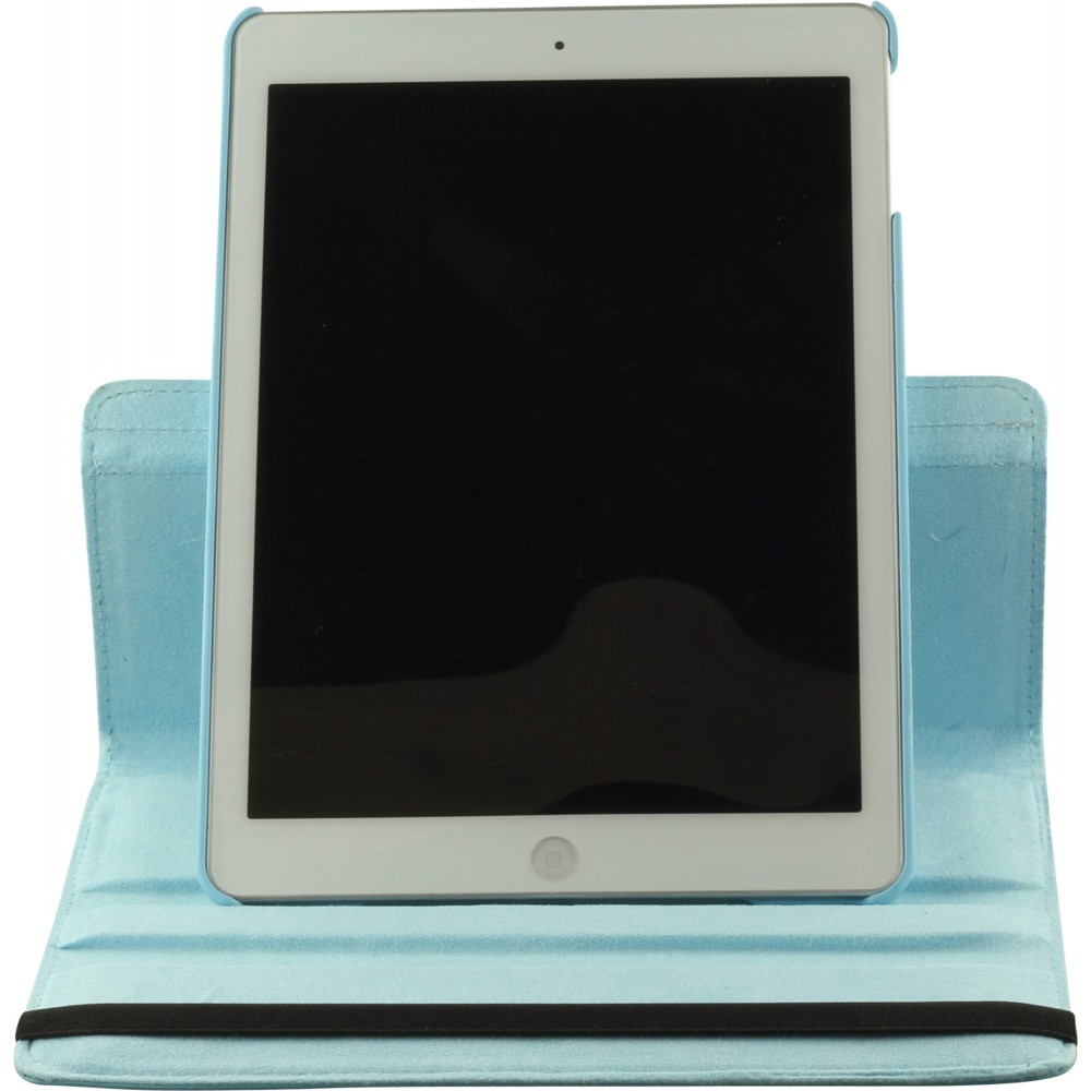 Etui cuir iPad 9.7" (6e gén/2018, 5e gén/2017) / iPad Air / Air 2 - Premium Flip 360 - Bleu clair