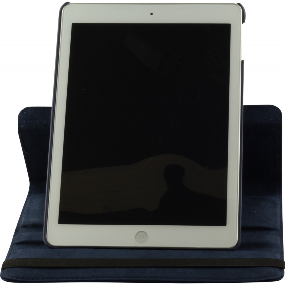 Etui cuir iPad 10.2" (9e gén/2021, 8e gén/2020, 7e gén/2019) / iPad Air 10.5" (3e gén/2019) / iPad Pro 10.5" (3e gén/2017) - Premium Flip 360 - Bleu foncé