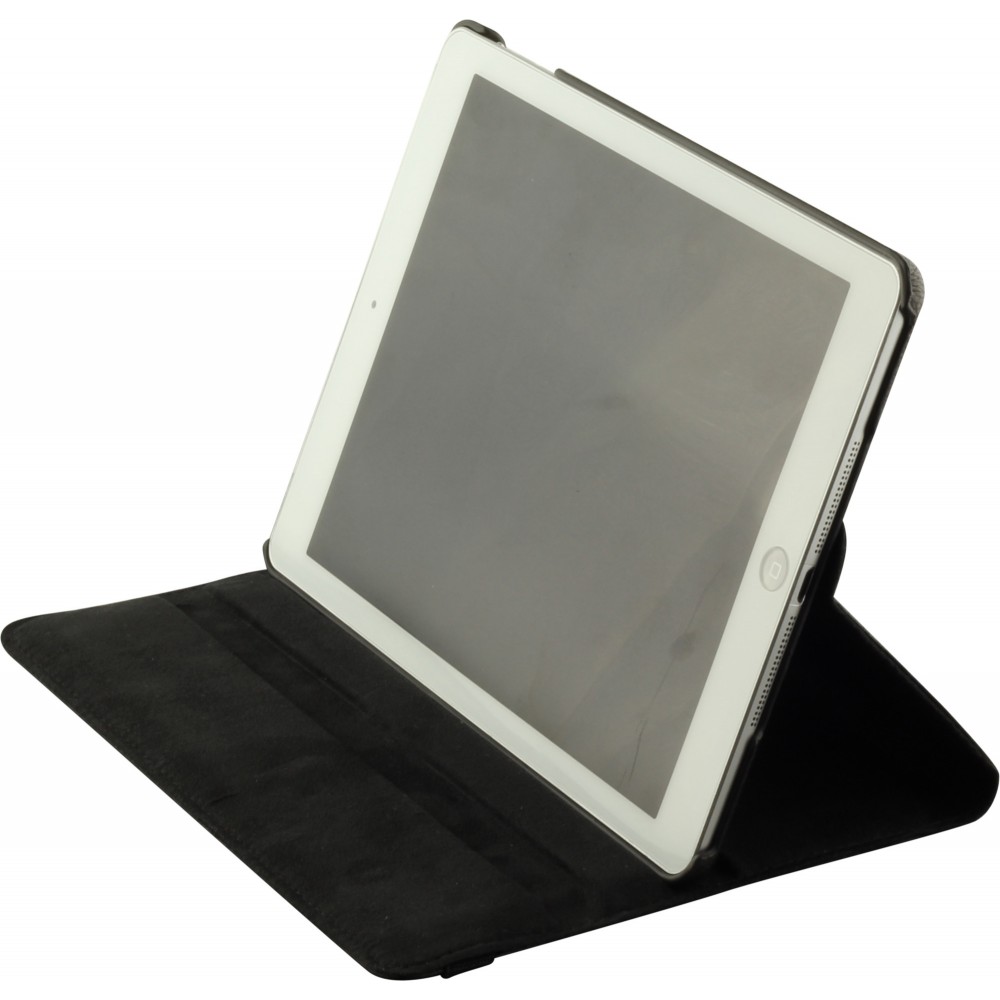 Etui cuir iPad 9.7" (6e gén/2018, 5e gén/2017) / iPad Air / Air 2 - Premium Flip 360 - Noir