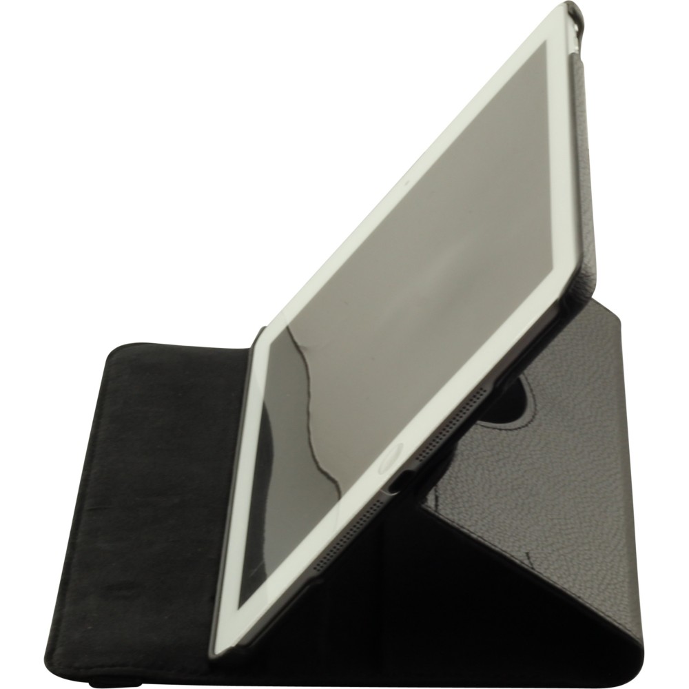 Etui cuir iPad 9.7" (6e gén/2018, 5e gén/2017) / iPad Air / Air 2 - Premium Flip 360 - Noir