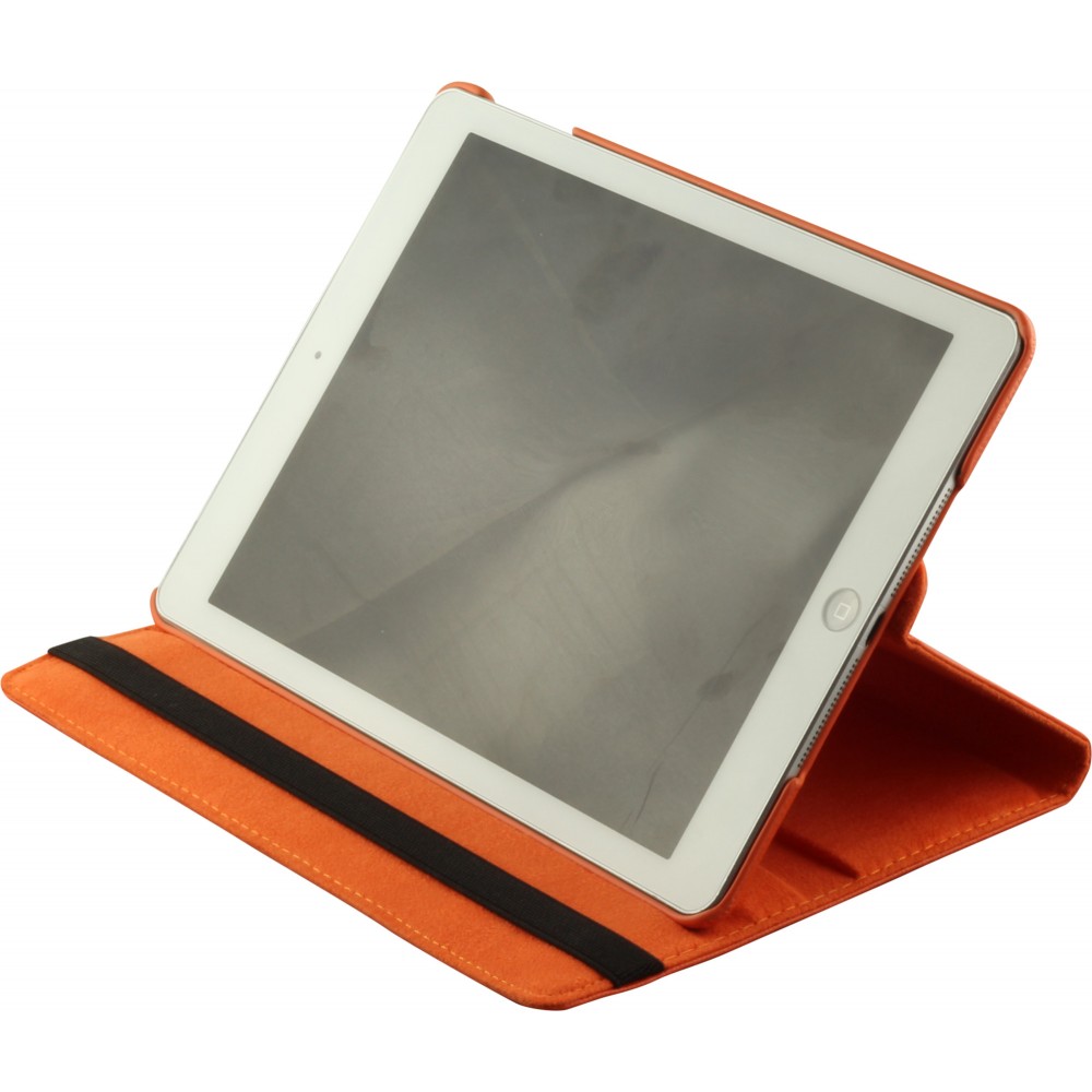 Etui cuir iPad 9.7" (6e gén/2018, 5e gén/2017) iPad Air / Air 2 - Premium Flip 360 - Orange