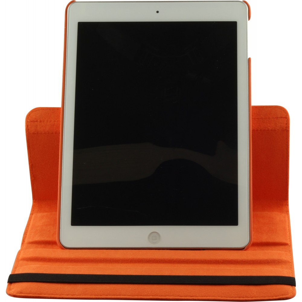 Etui cuir iPad 9.7" (6e gén/2018, 5e gén/2017) iPad Air / Air 2 - Premium Flip 360 - Orange