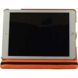 Etui cuir iPad Air 10.9" (5e gén/2022, 4e gén/2020) - Premium Flip 360 - Orange