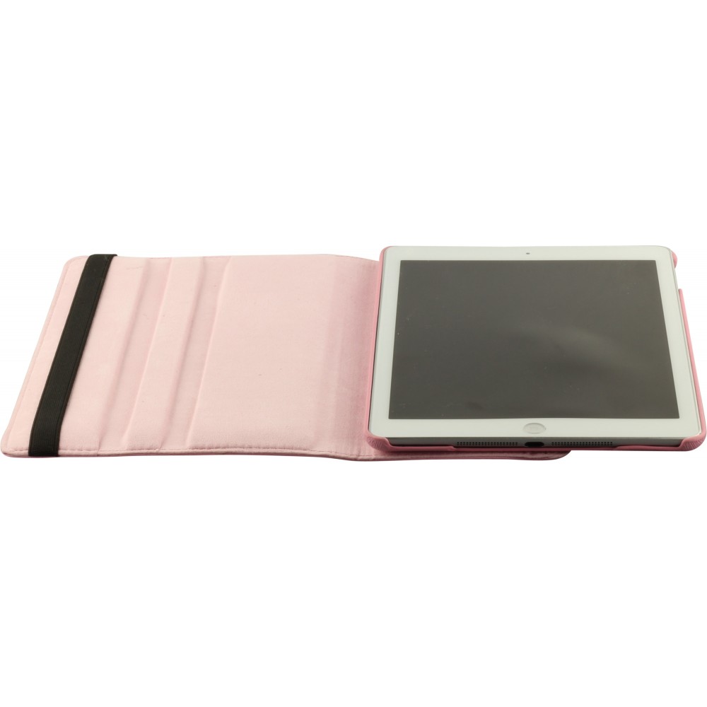 Etui cuir iPad 9.7" (6e gén/2018, 5e gén/2017) / iPad Air / Air 2 - Premium Flip 360 - Rose clair