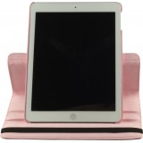 Etui cuir iPad 9.7" (6e gén/2018, 5e gén/2017) / iPad Air / Air 2 - Premium Flip 360 - Rose clair