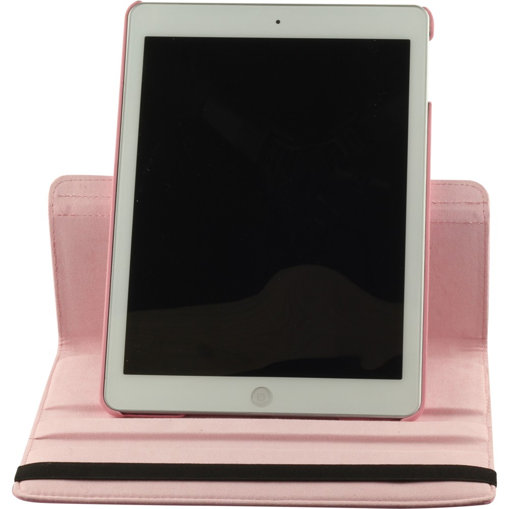 Etui cuir iPad 9.7" (6e gén/2018, 5e gén/2017) / iPad Air / Air 2 - Premium Flip 360 - Rose clair