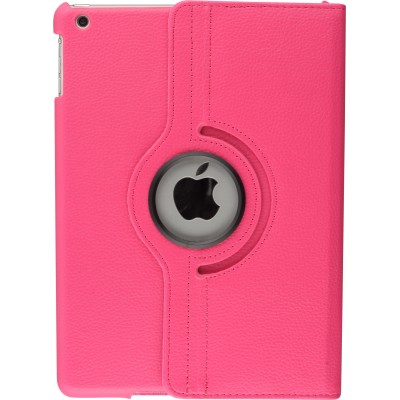 Etui cuir iPad 9.7" (6e gén/2018, 5e gén/2017) / iPad Air / Air 2 - Premium Flip 360 - Rose foncé