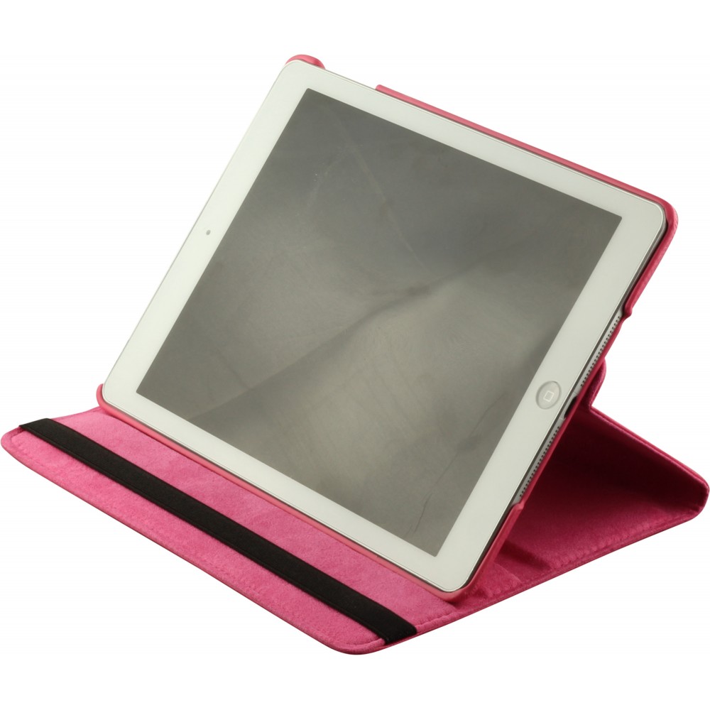 Etui cuir iPad Air 10.9" (5e gén/2022, 4e gén/2020) - Premium Flip 360 - Rose foncé