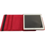 Etui cuir iPad 9.7" (6e gén/2018, 5e gén/2017) / iPad Air / Air 2 - Premium Flip 360 - Rouge