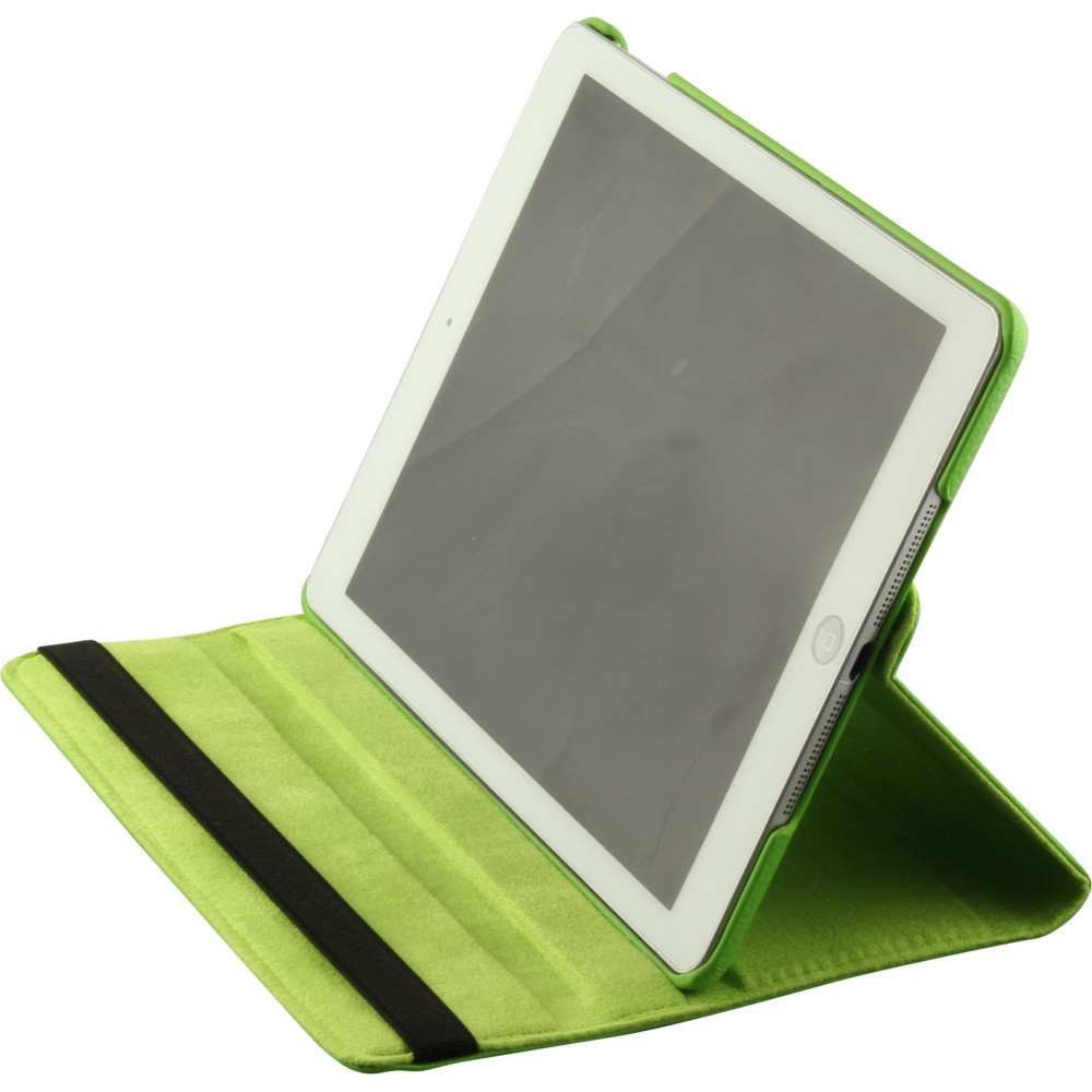 Etui cuir iPad 9.7" (6e gén/2018, 5e gén/2017) / iPad Air / Air 2 - Premium Flip 360 - Vert