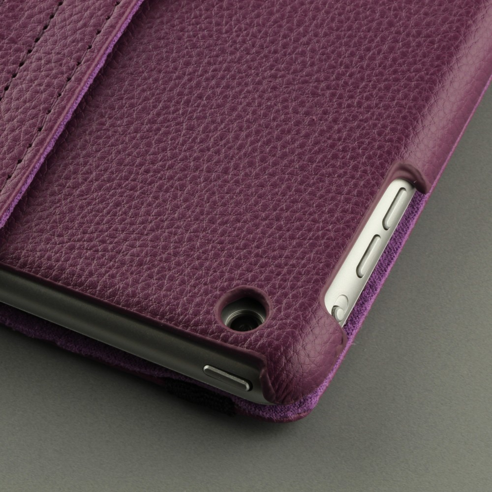 Etui cuir iPad Pro 12.9" (6e gén/2022, 5e gén/2021, 4e gén/2020, 3e gén/2018) - Premium Flip 360 - Violet