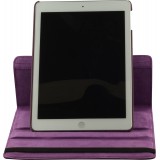 Etui cuir iPad 9.7" (6e gén/2018, 5e gén/2017) / iPad Air / Air 2 - Premium Flip 360 - Violet