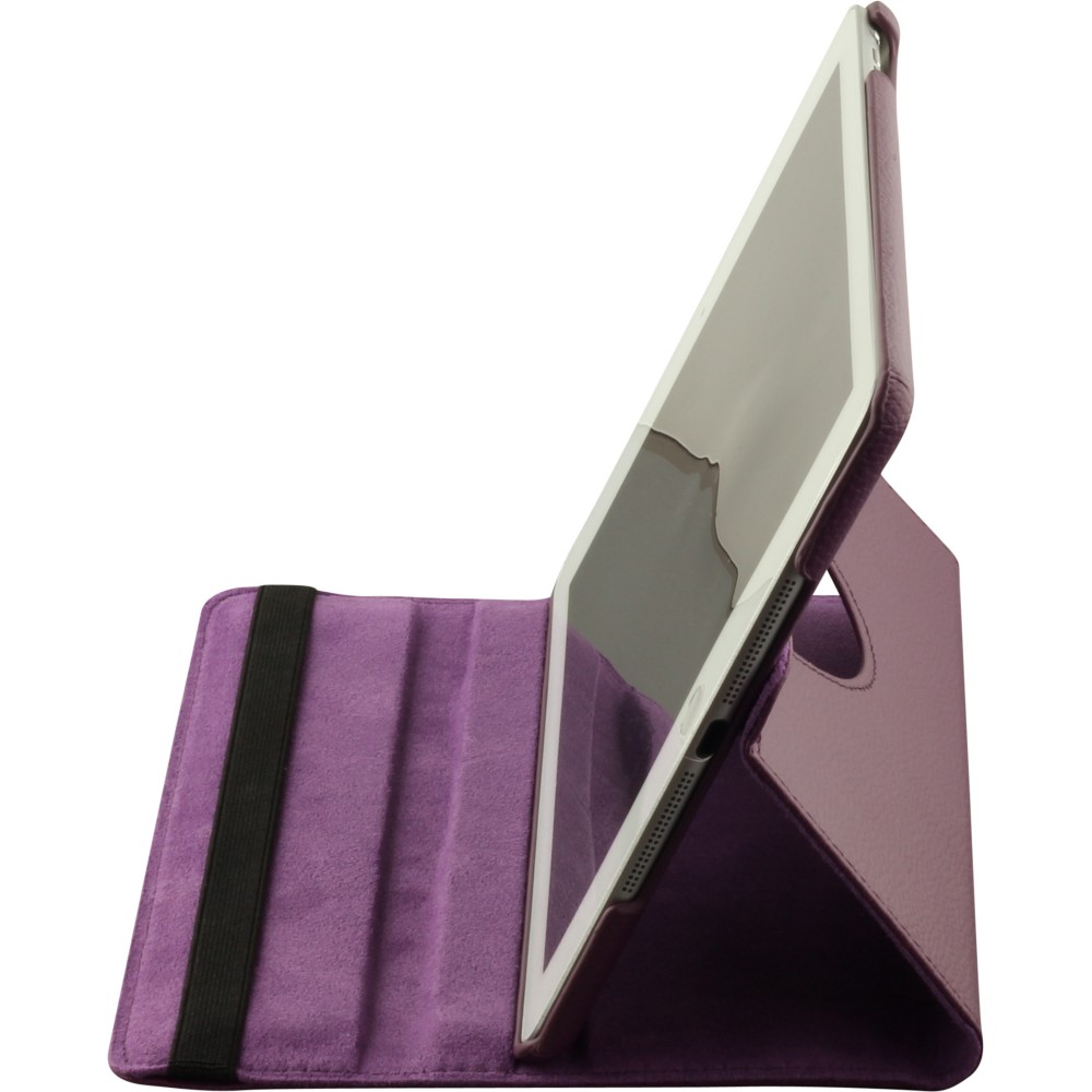 Etui cuir iPad 9.7" (6e gén/2018, 5e gén/2017) / iPad Air / Air 2 - Premium Flip 360 - Violet