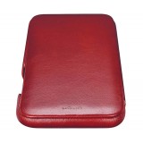 Etui cuir iPhone 11 - ICARER avec rabat - Rouge