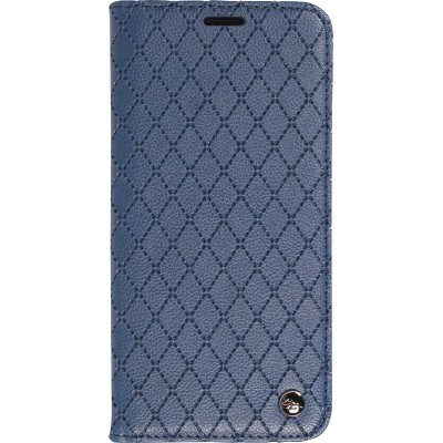Etui cuir iPhone 14 Pro - Flip Wallet design prestige - Bleu