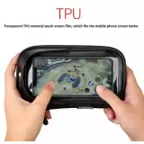 Etui étanche pour smartphone jusqu'à 6,4 pouces pour guidon de vélo & moto - Noir