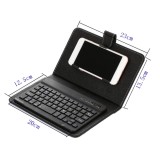 Étui universel pour smartphone avec clavier Bluetooth amovible - Rose foncé