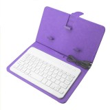 Étui universel pour smartphone avec clavier Bluetooth amovible - Violet