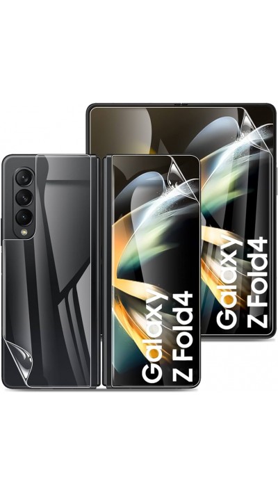 Film protecteur Samsung Galaxy Z Fold4 - Protection souple pour écran en Hydrogel TPU (face intérieure + extérieure)
