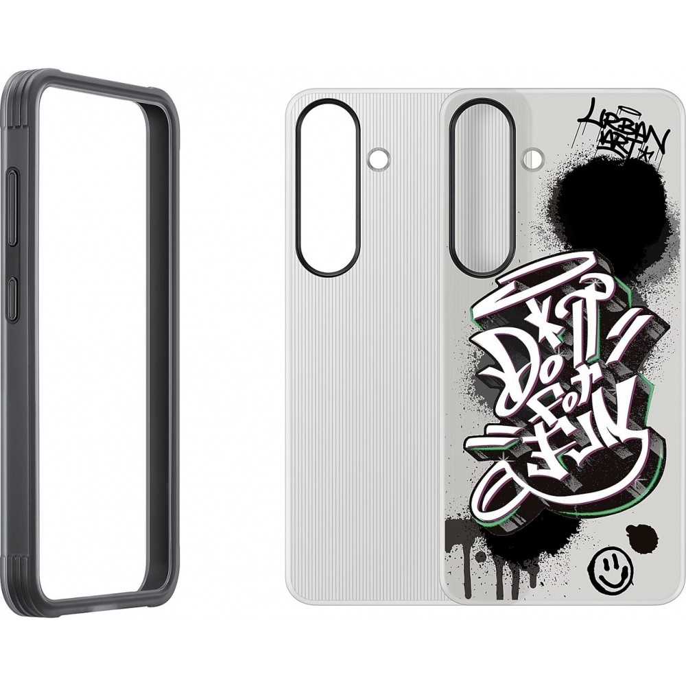 Galaxy S25 Case Hülle - FlipSuit Urban Art Do it for Fun - Schwarz
