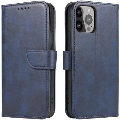 Galaxy S25+ Case H&uuml;lle - Flip Lederh&uuml;lle mit Magnetverschluss - Dunkelblau