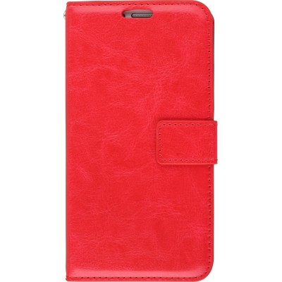 Hülle Samsung Galaxy S7 edge - Premium Flip Leder Tasche - Rot