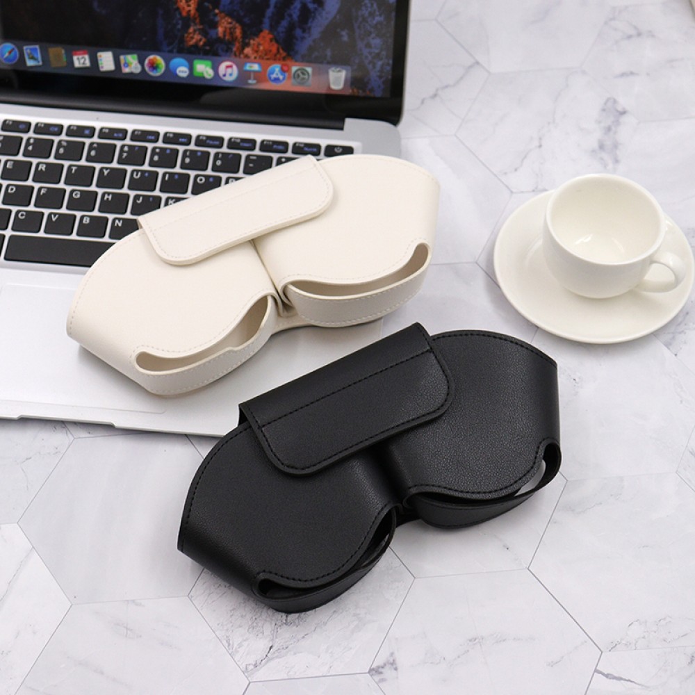 AirPods Max Case Hülle - Transporthülle aus Kunstleder - Weiss