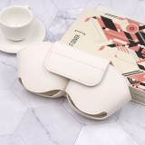 Fourre AirPods Max - Etui de transport en similicuir - Blanc