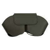 Fourre AirPods Max - Etui de transport en similicuir - Vert foncé
