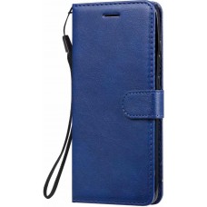 Case Hülle Samsung Galaxy A32 - Premium Flip Leder Tasche - Dunkelblau