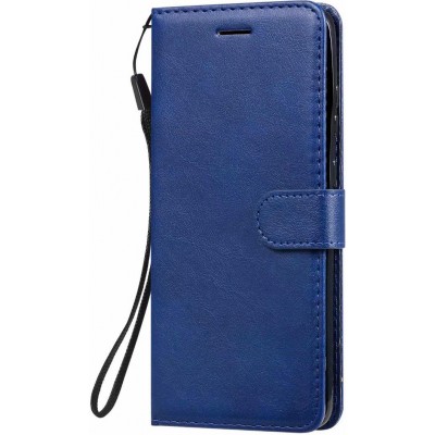 Case Hülle Samsung Galaxy A32 - Premium Flip Leder Tasche - Dunkelblau