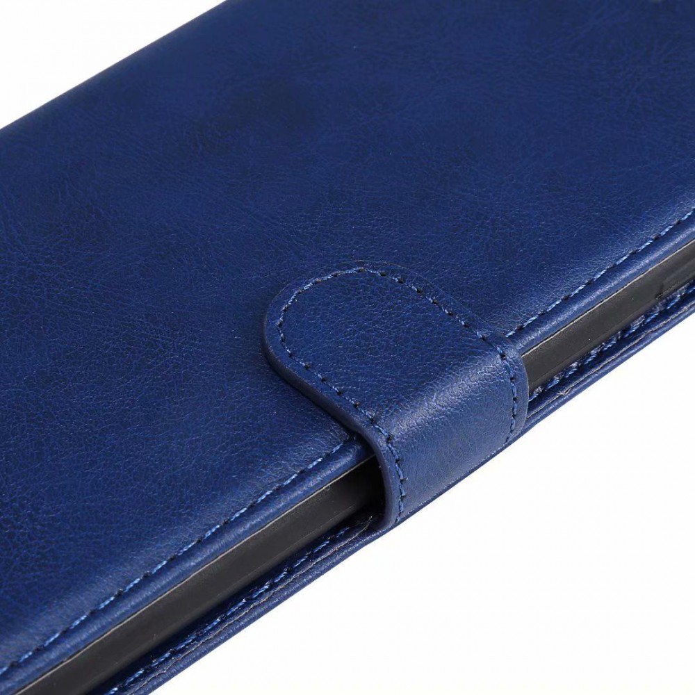 Case Hülle Samsung Galaxy A32 - Premium Flip Leder Tasche - Dunkelblau