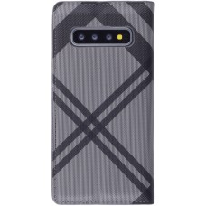 Fourre Samsung Galaxy S10 - Flip Lines - Gris