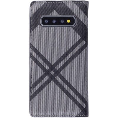 Fourre Samsung Galaxy S10 - Flip Lines - Gris