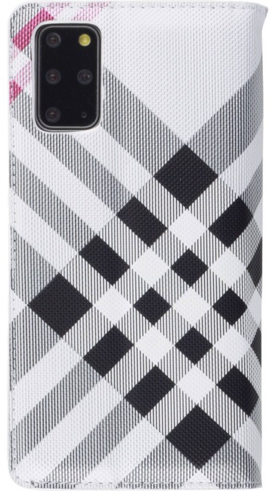 Fourre Samsung Galaxy S21+ 5G - Flip Lines - Blanc