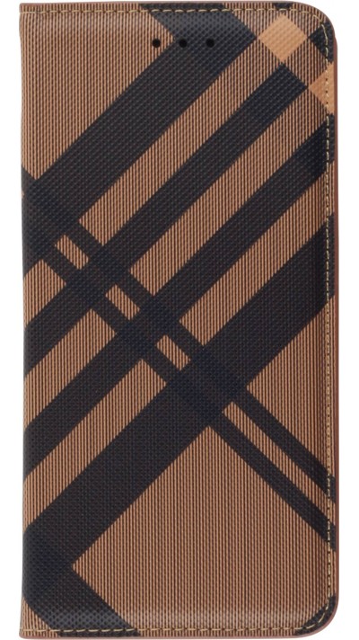Fourre Samsung Galaxy S21+ 5G - Flip Lines - Brun