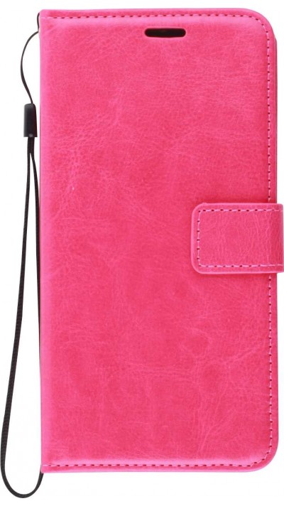 Fourre Samsung Galaxy S23+ - Premium Flip cuir lisse porte-cartes - Rose foncé