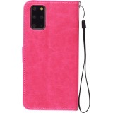 Hülle Samsung Galaxy S21 FE 5G - Premium Flip Leder Tasche - Dunkelrosa