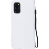 Hülle Huawei P30 Pro - Premium Flip Leder Tasche - Weiss