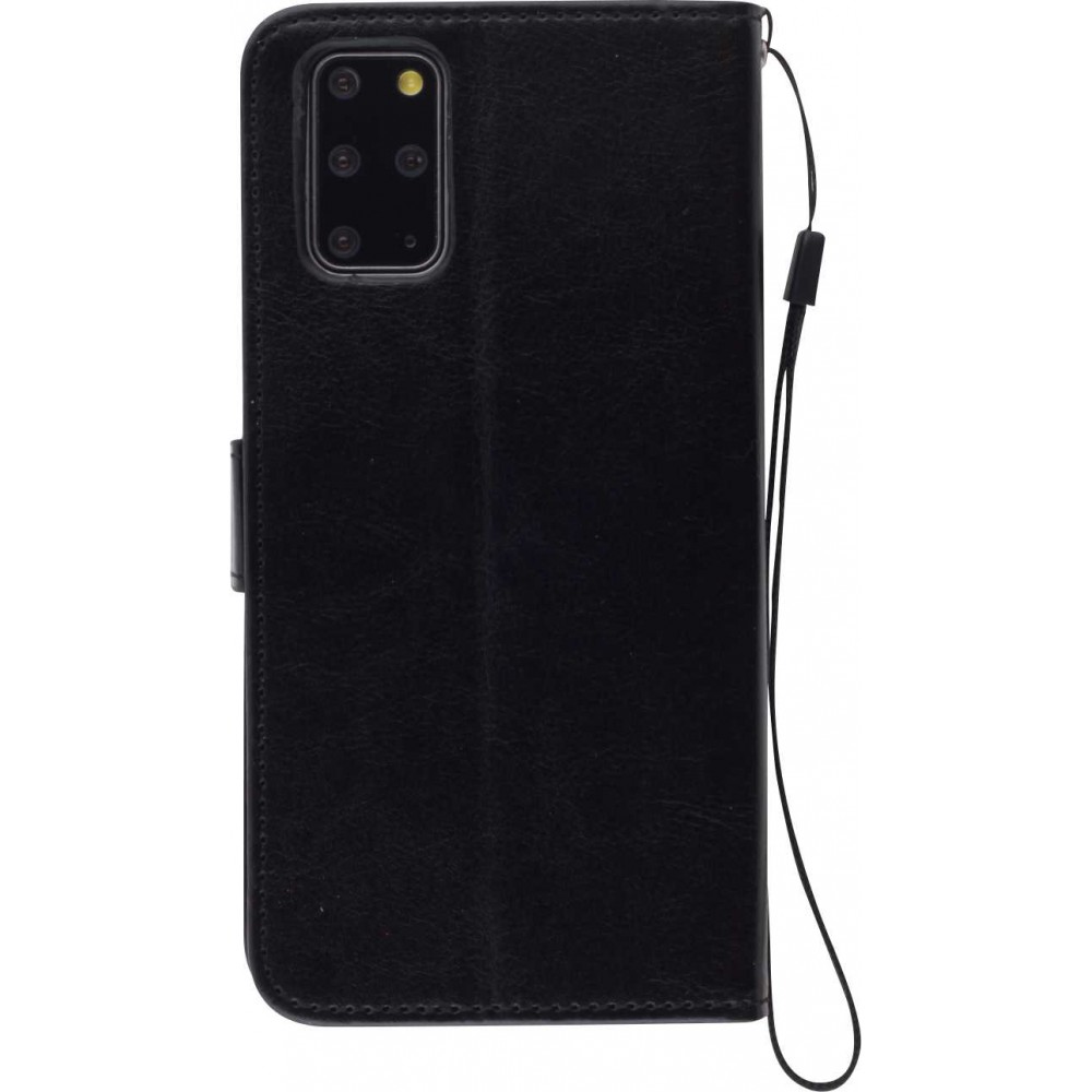 Fourre Samsung Galaxy S24 FE - Premium Flip cuir lisse porte-cartes - Noir