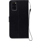 Fourre Samsung Galaxy S24 FE - Premium Flip cuir lisse porte-cartes - Noir
