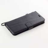 Fourre Samsung Galaxy S24 FE - Premium Flip cuir lisse porte-cartes - Noir
