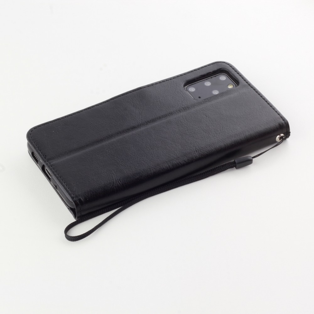 Fourre Samsung Galaxy S24 FE - Premium Flip cuir lisse porte-cartes - Noir